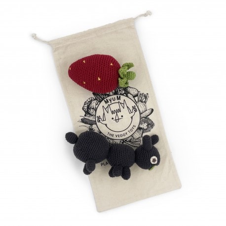 Coffret hochet fraise et fourmi