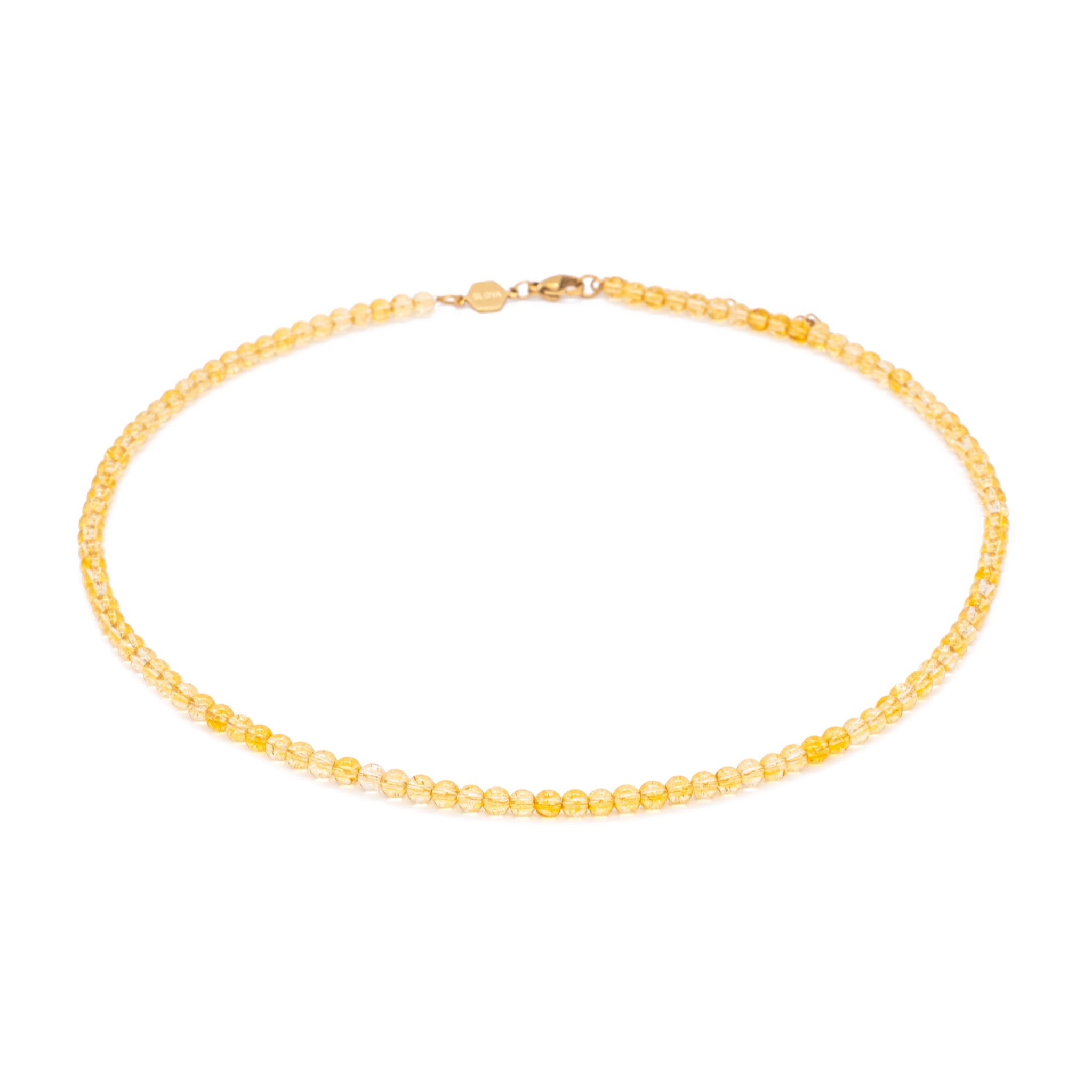 Collier serena en pierres citrine