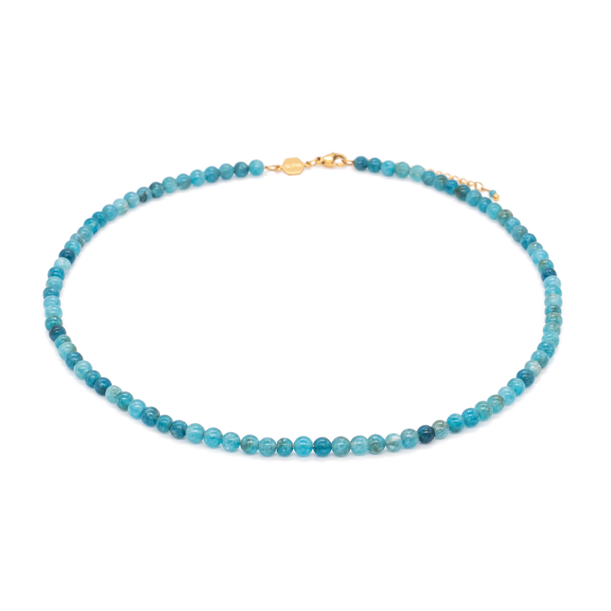 Collier serena en pierres apatite