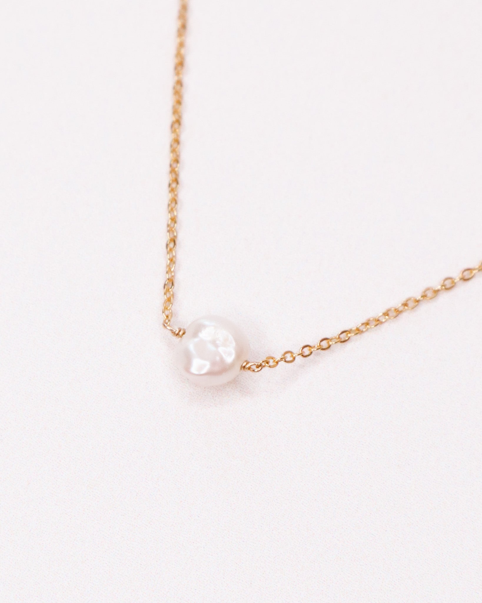 Collier - salina blanc - or