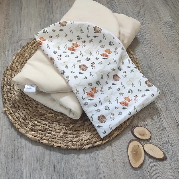 Topponcino en coton bio et housse renard