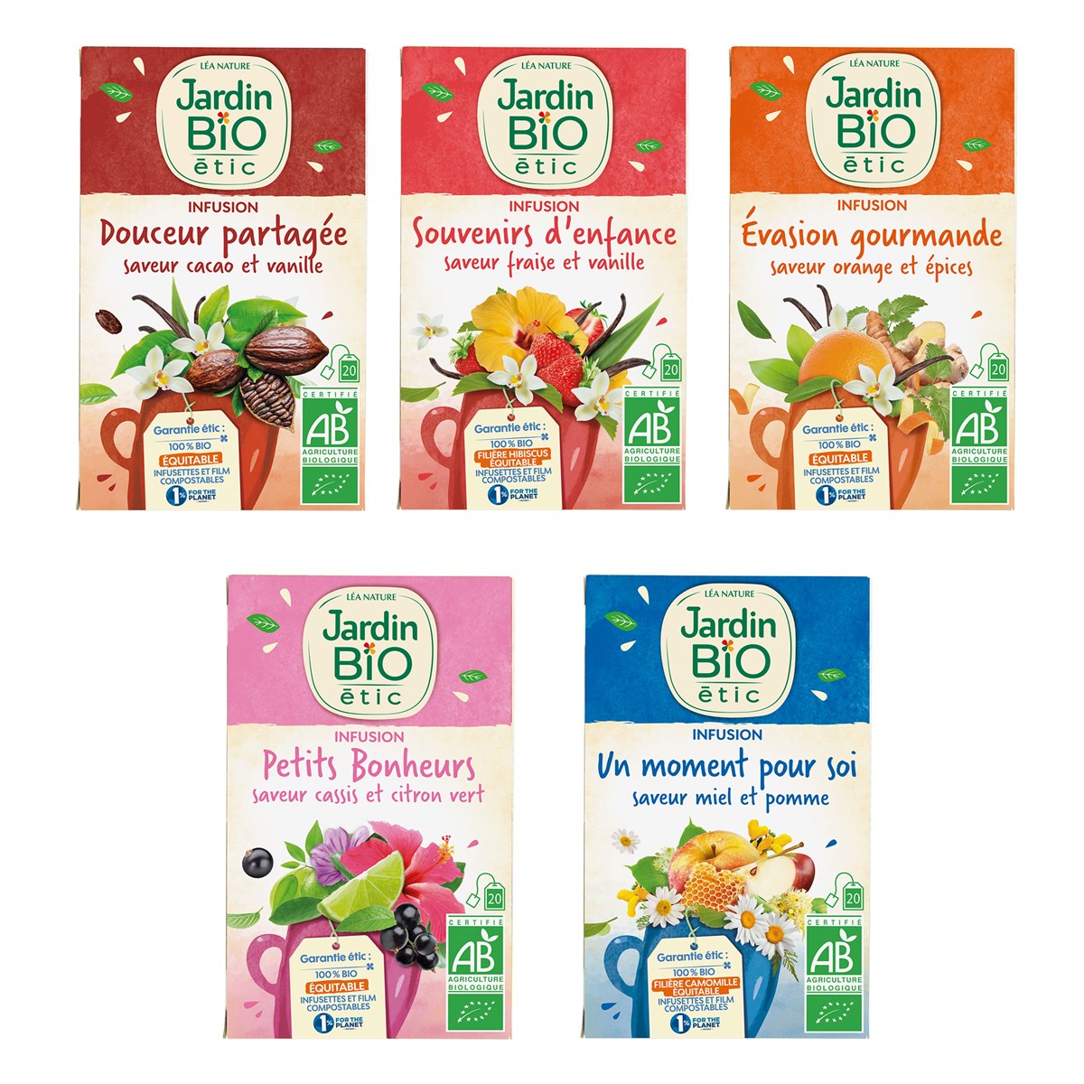 Sélection infusions bio jardin bio etic