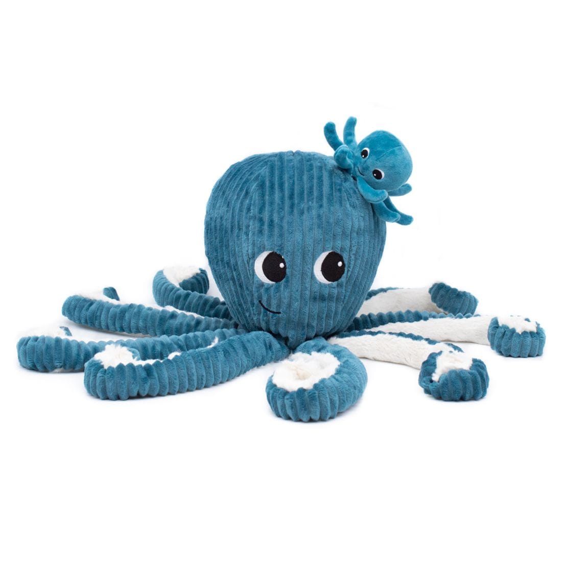 Peluche ptipotos pieuvre bleu filou