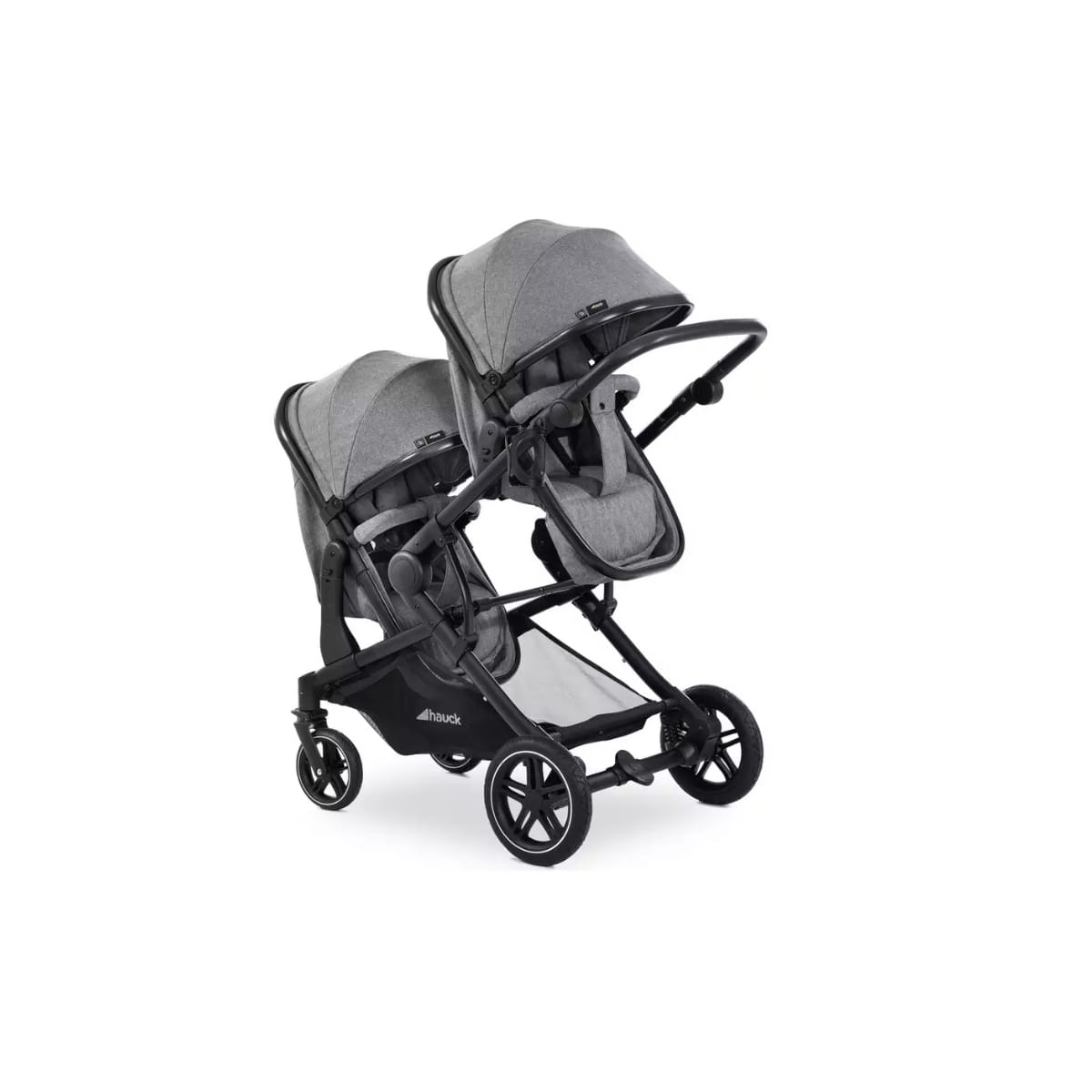 Poussette atlantic twin melange gris