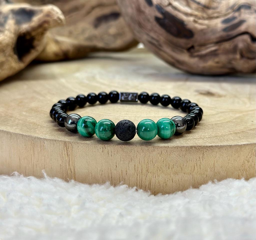 Bracelet harmonie en malachite