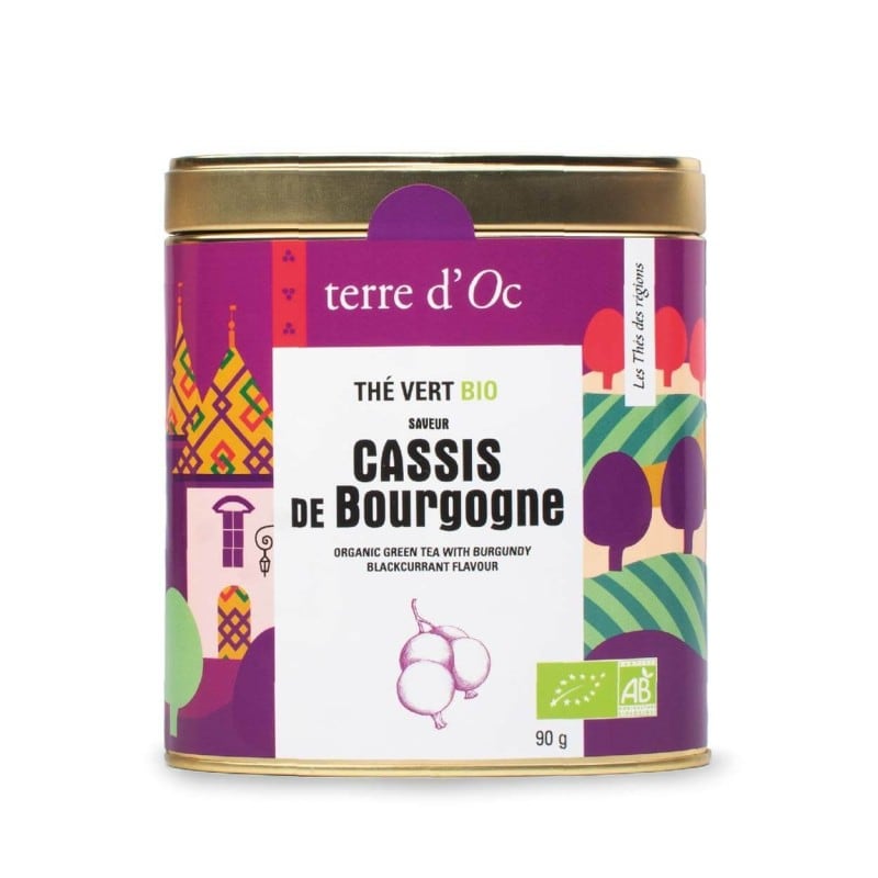 Thé vert bio saveur cassis