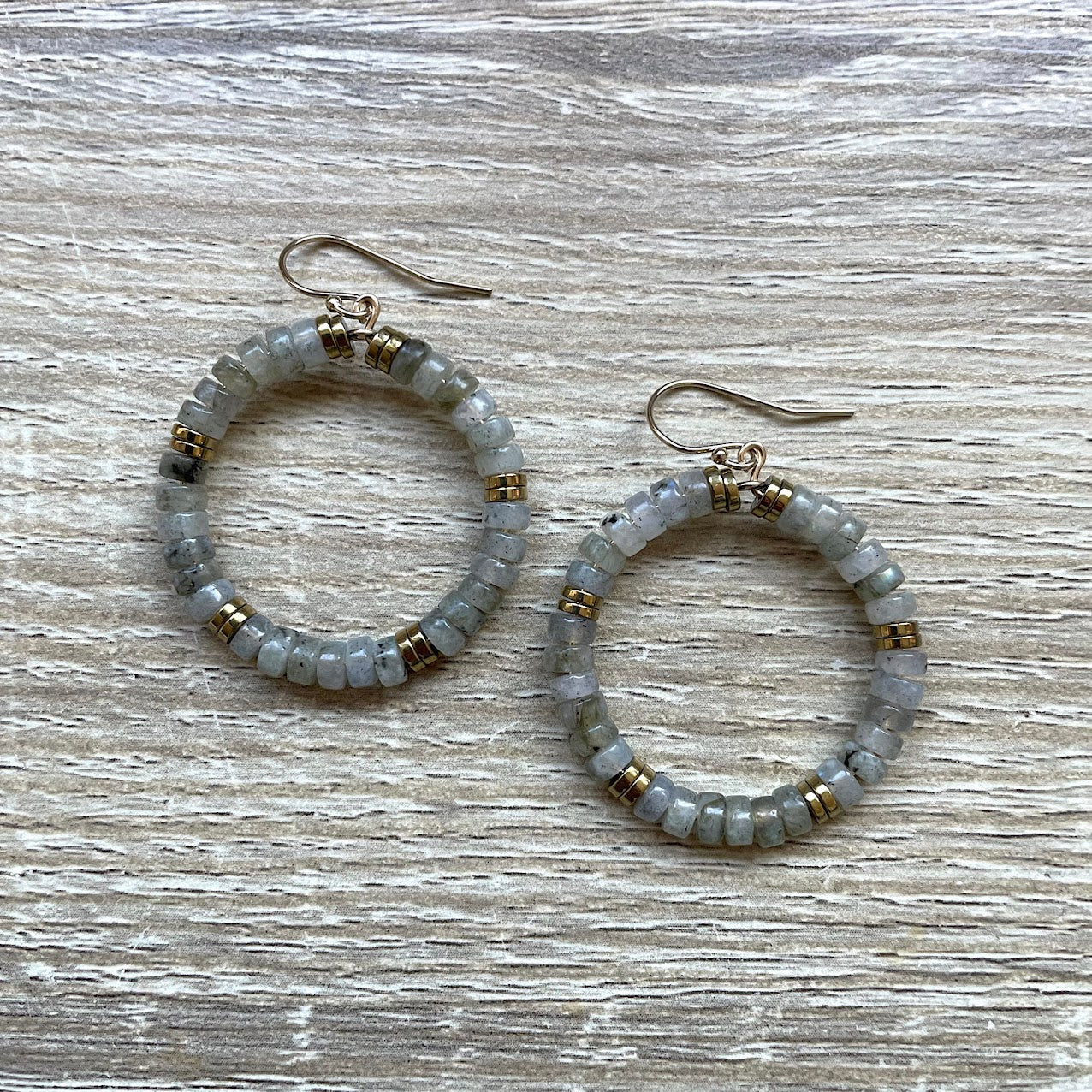 Boucles d'oreilles jane labradorite