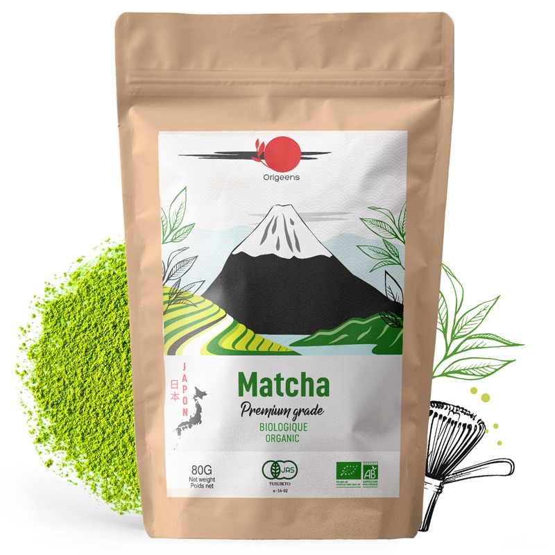 Thé matcha bio japonais de shizuoka