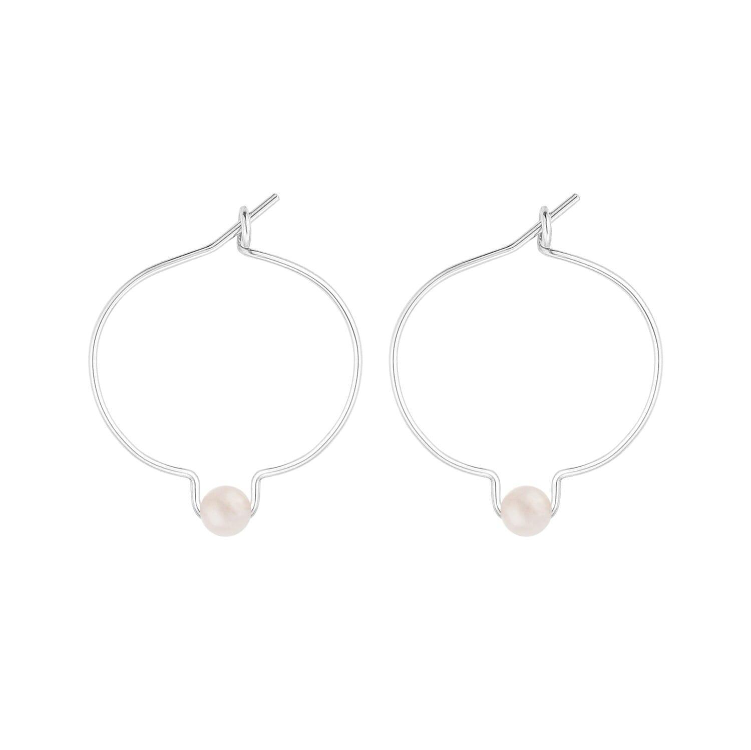 Boucles d'oreilles quartz rose & argent