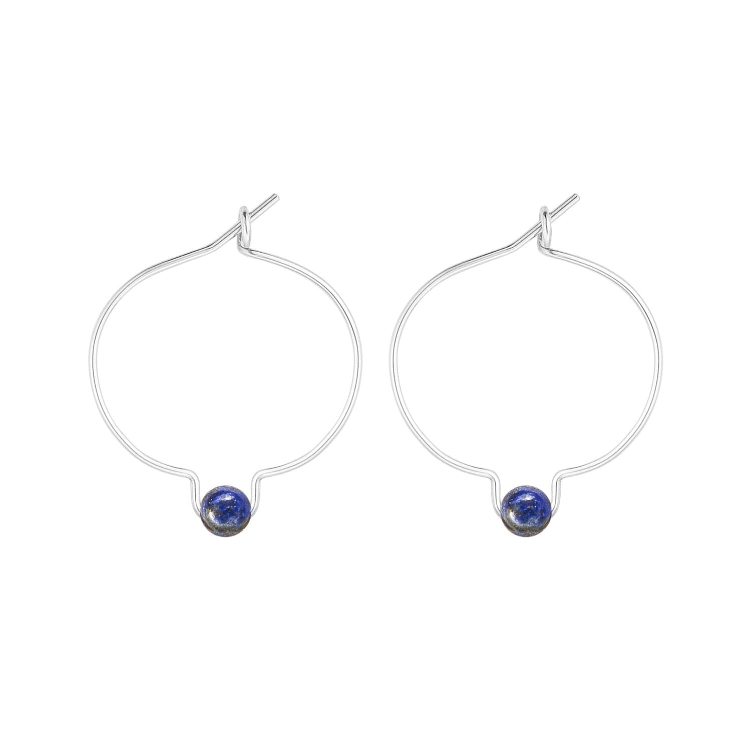 Boucles d'oreilles lapis lazuli & arg