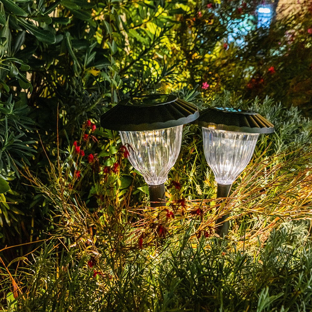 2 torches solaires à planter thanos