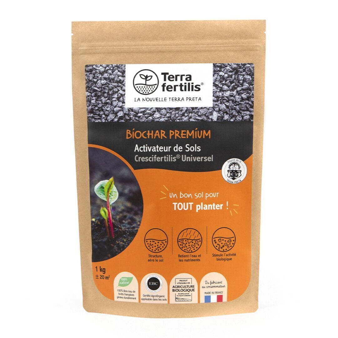 Biochar - fertilisant universel -1kg