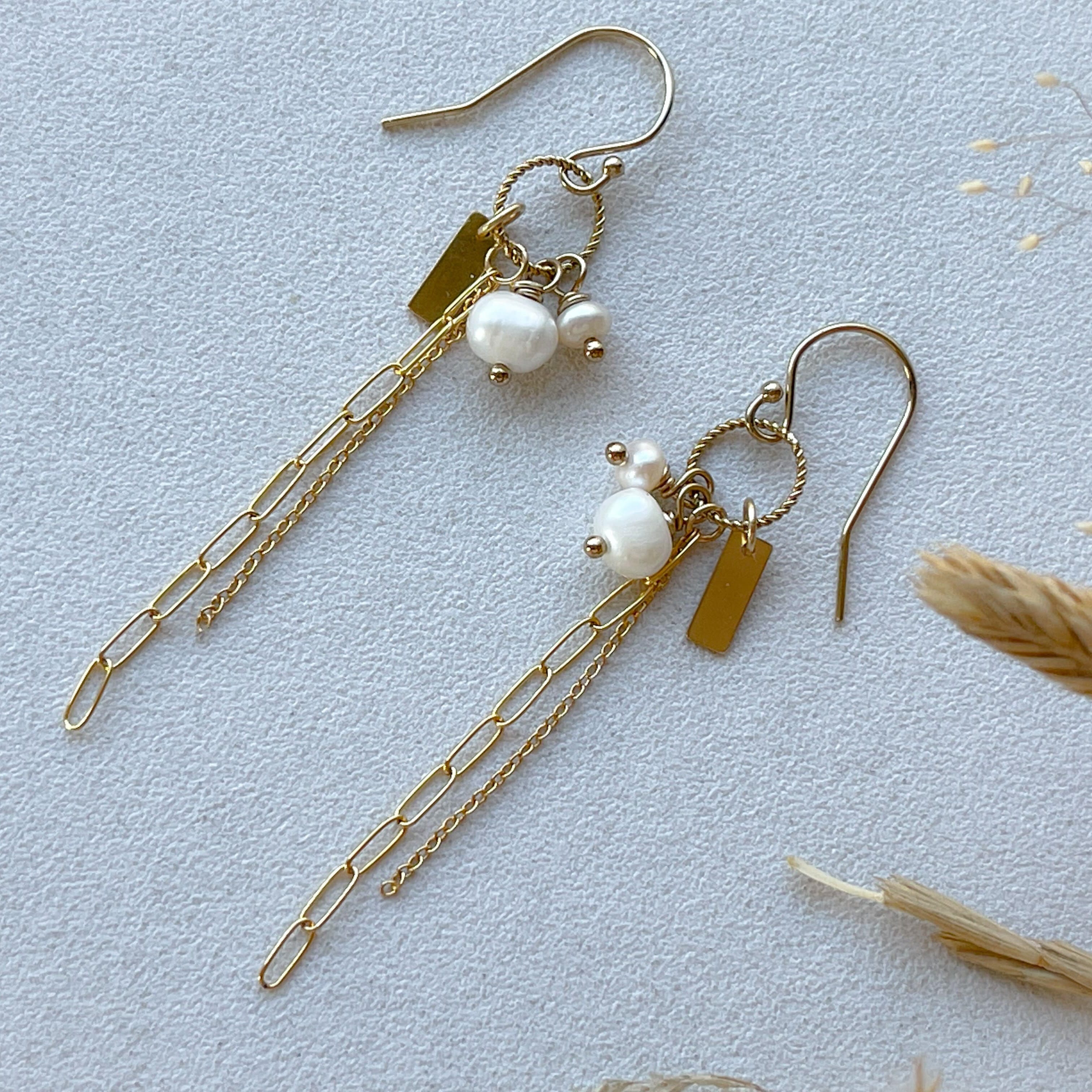 Boucles d'oreilles anémone