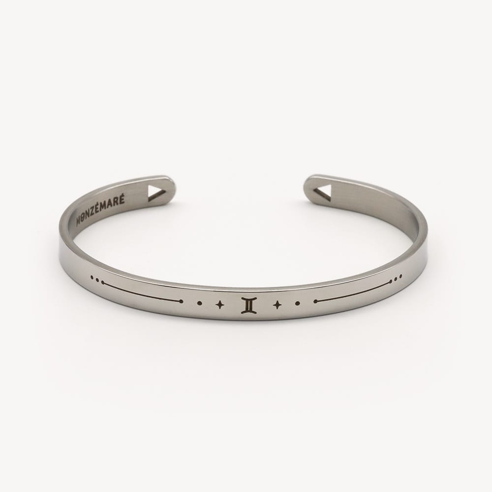 Bracelet homme gémeaux jonc zodiaque