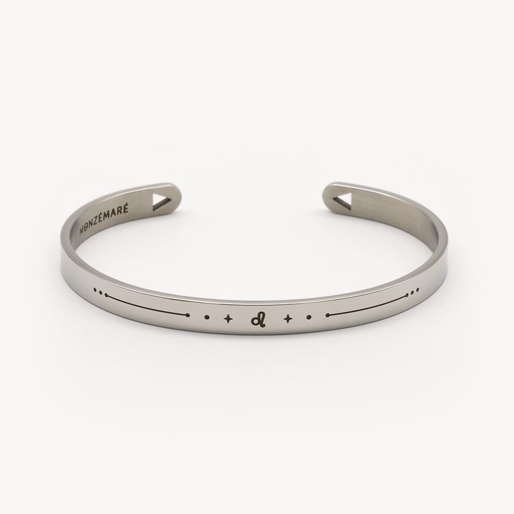 Bracelet zodiaque homme lion jonc astro