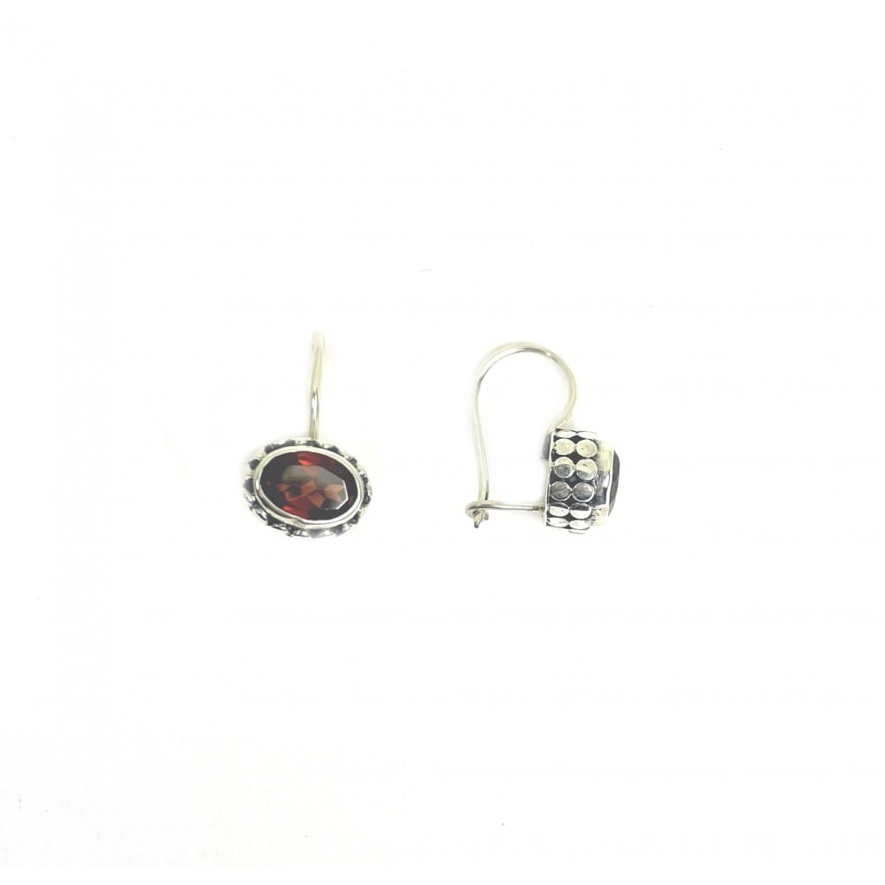 Boucles d'oreilles goutte en grenat