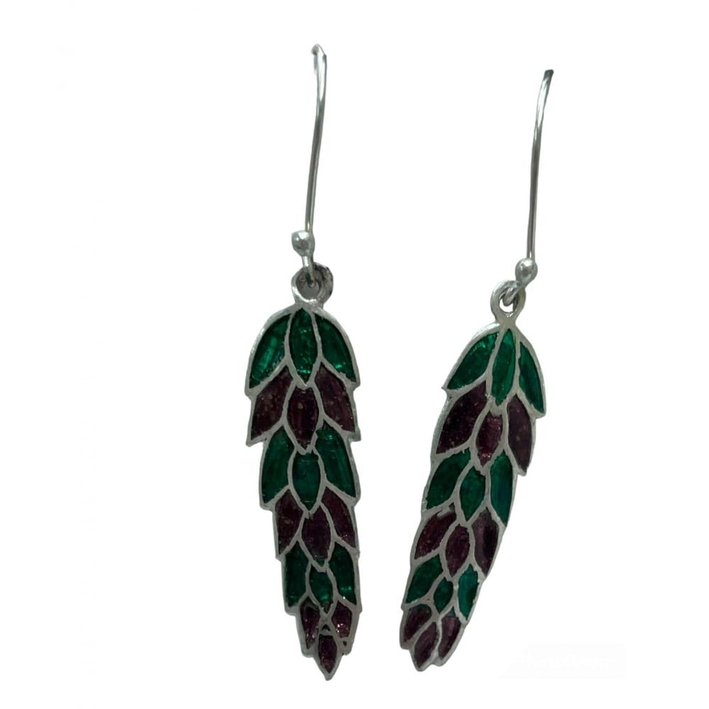 Boucles d'oreilles, feuilles