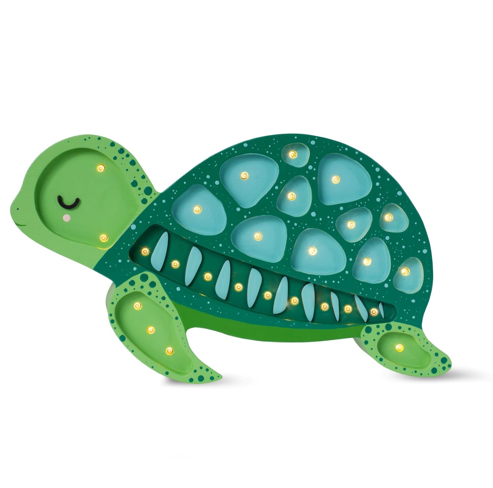 Lampe veilleuse tortue vert océan