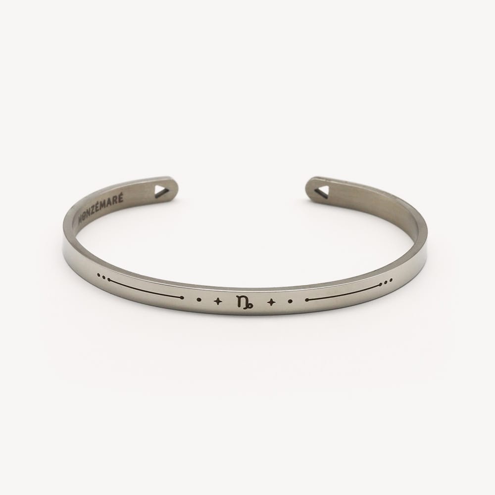 Bracelet femme capricorne jonc zodiaque