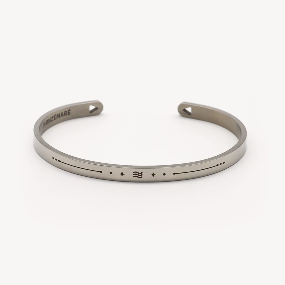 Bracelet femme verseau jonc zodiaque