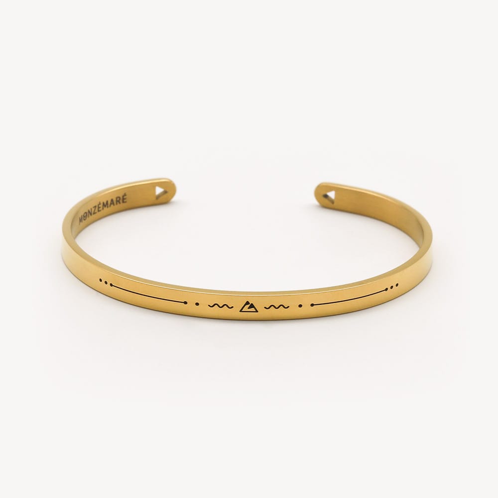 Bracelet jonc femme - escalade montagne