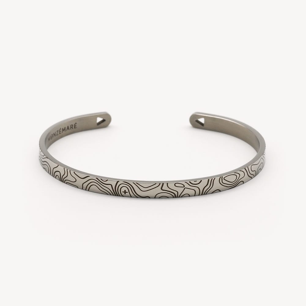 Bracelet jonc femme - topo - randonnée