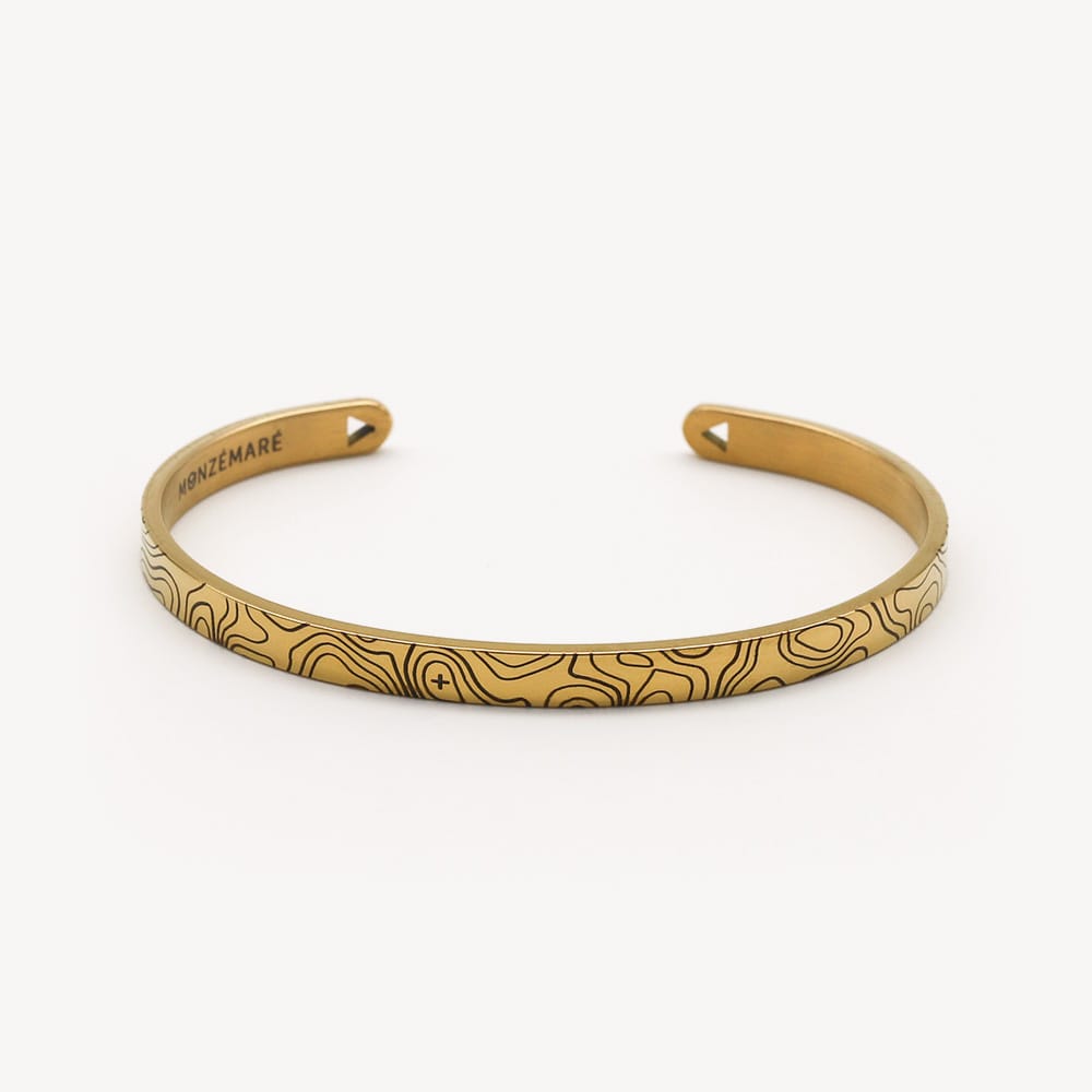 Bracelet jonc femme - topo - randonnée