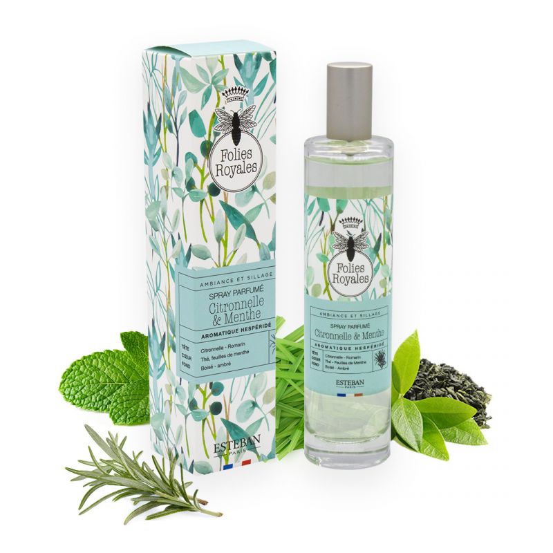 Vaporisateur citronnelle & menthe