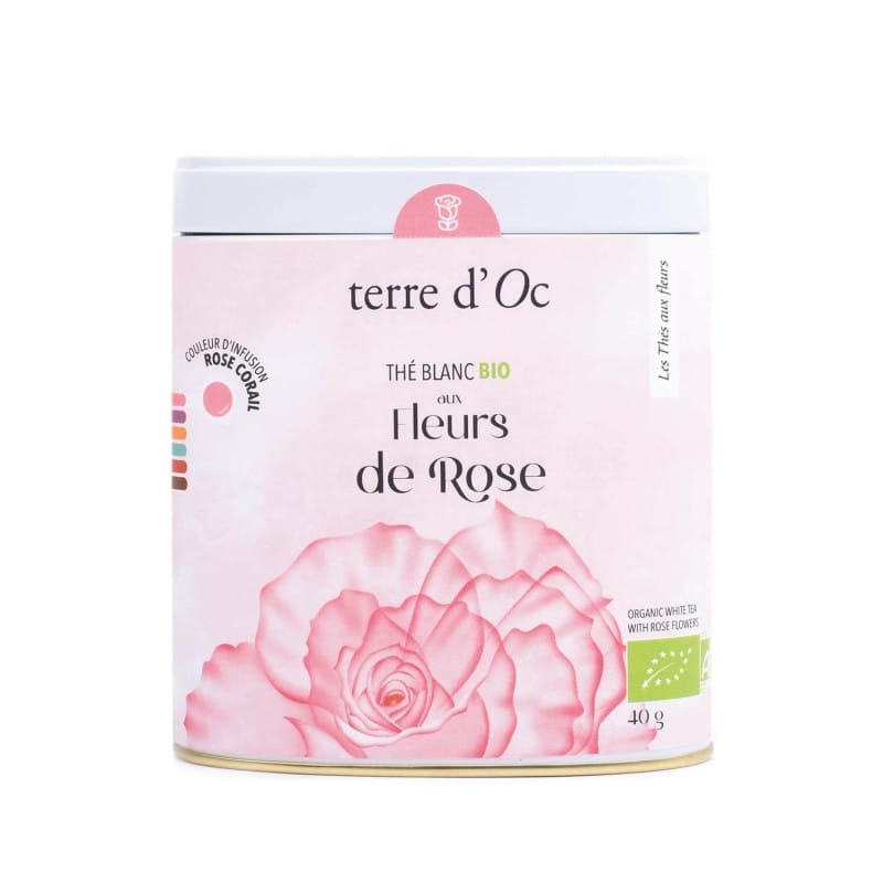 Thé blanc bio - aux fleurs de rose