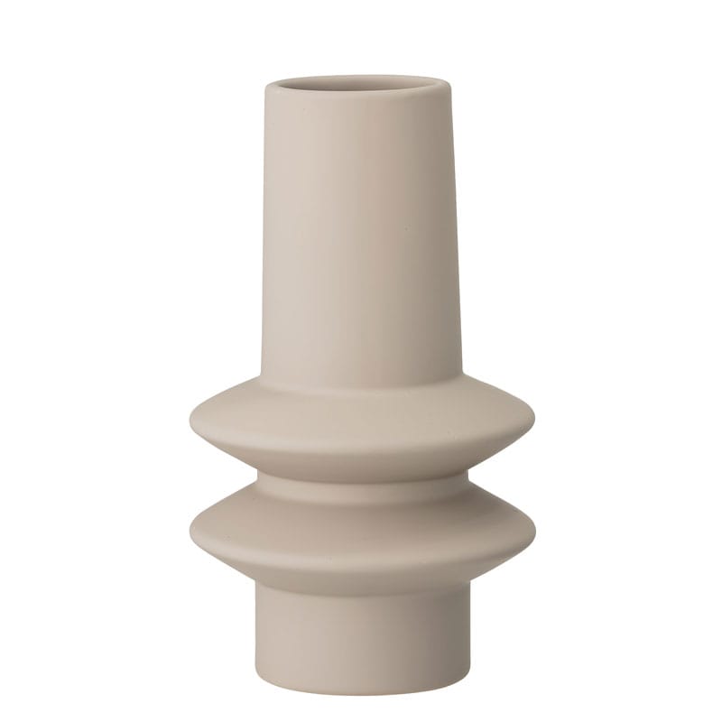 Vase louane beige grès h22