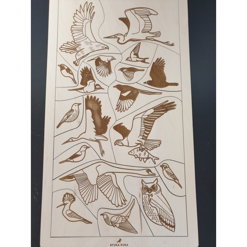 Puzzle en bois sur les oiseaux