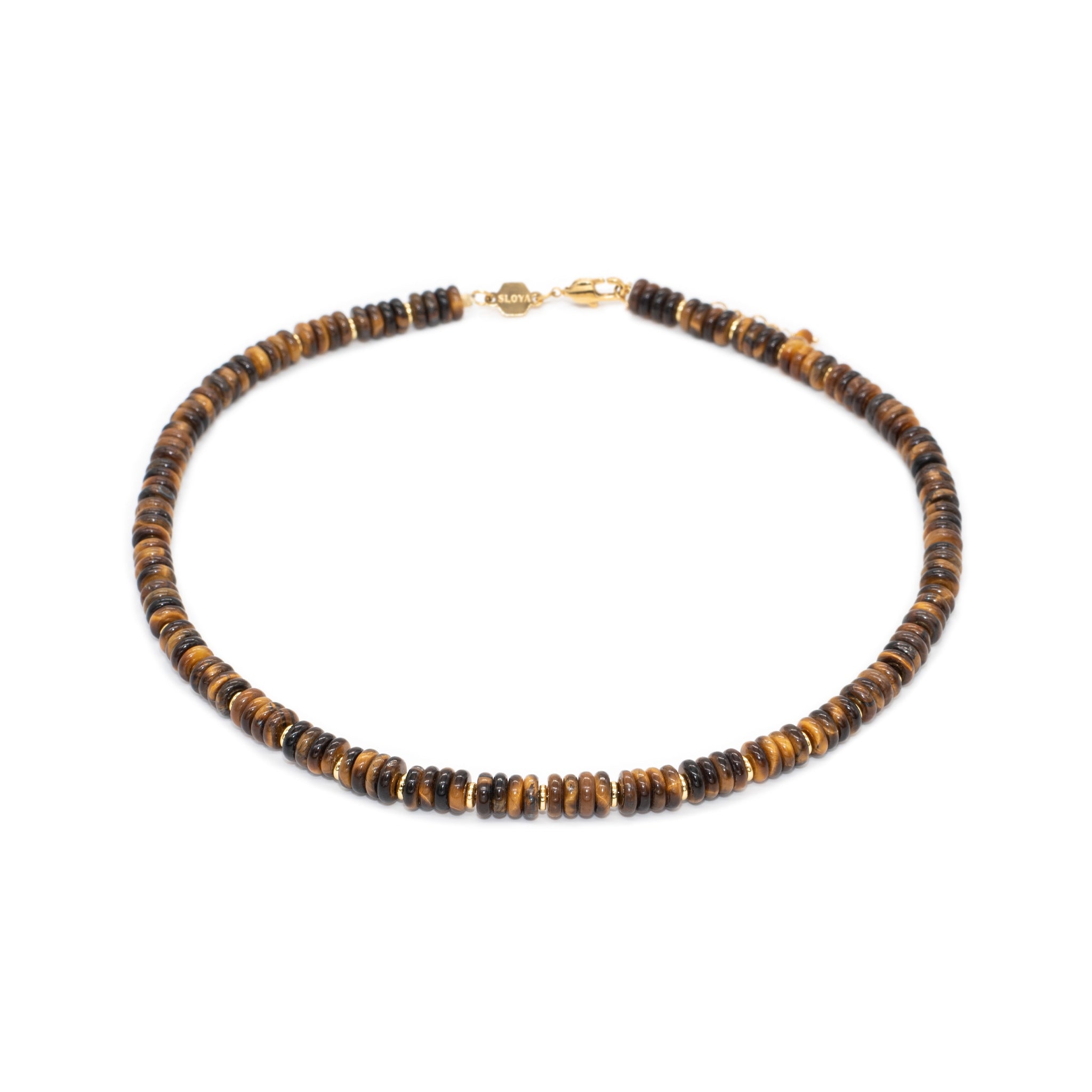 Collier blima en pierres oeil de tigre