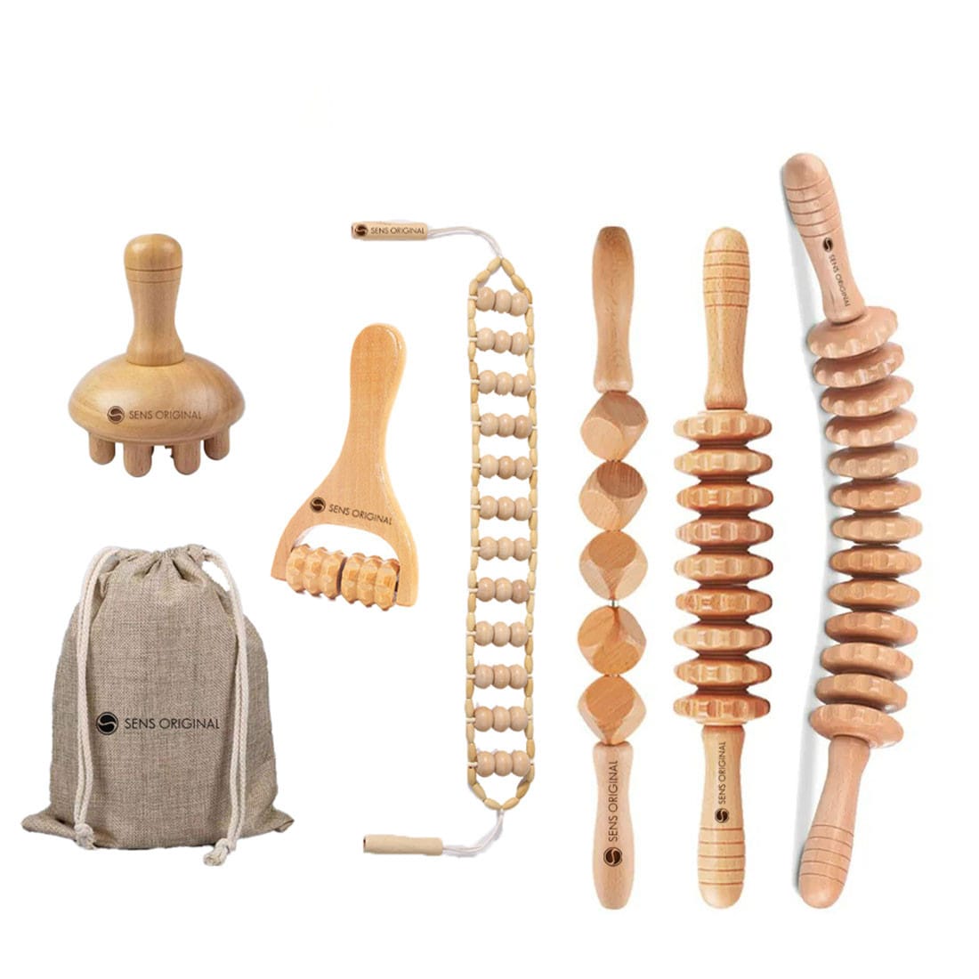 Kit de luxe de 6 accessoires de massage