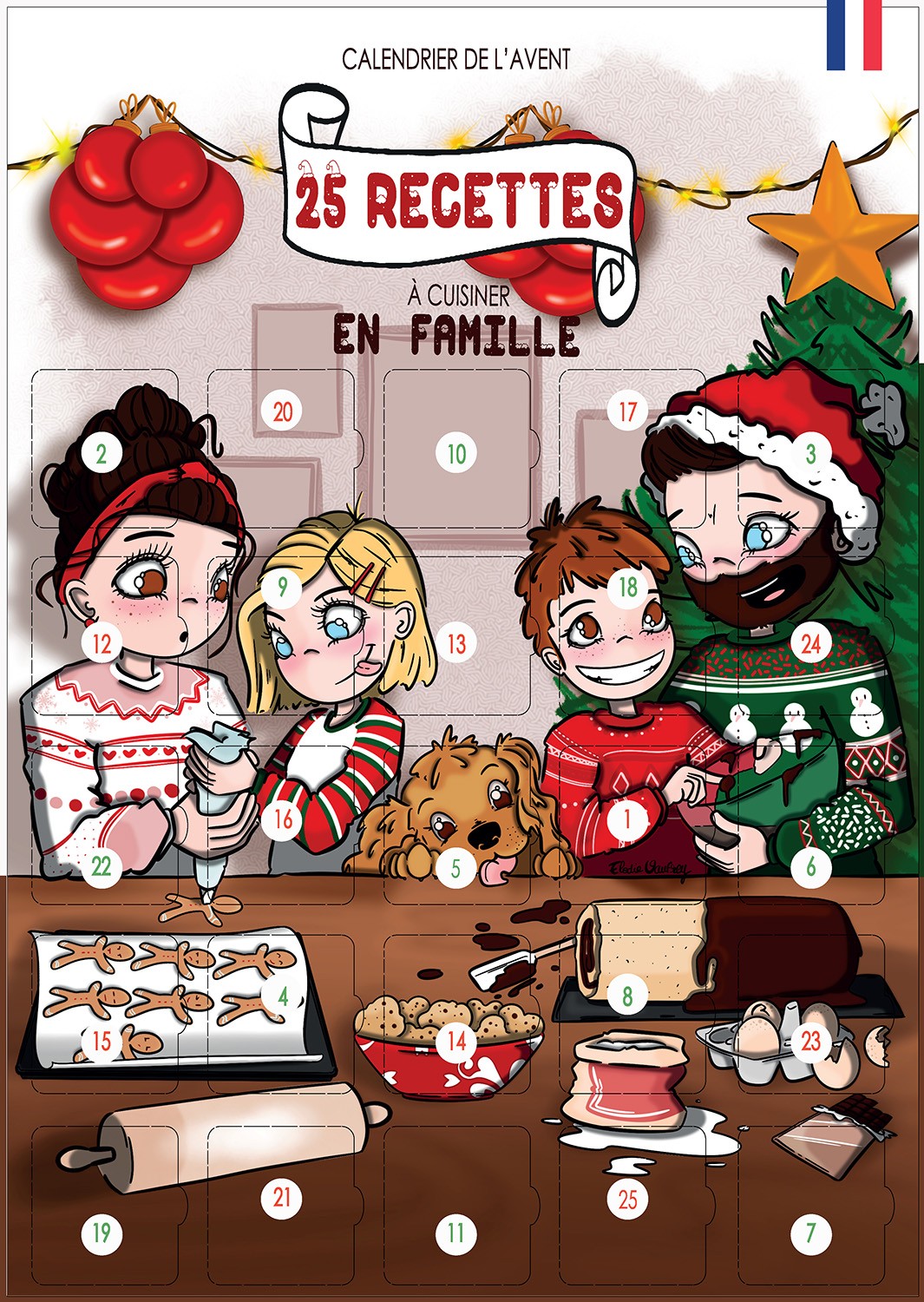 Calendrier de l'avent recettes de noel