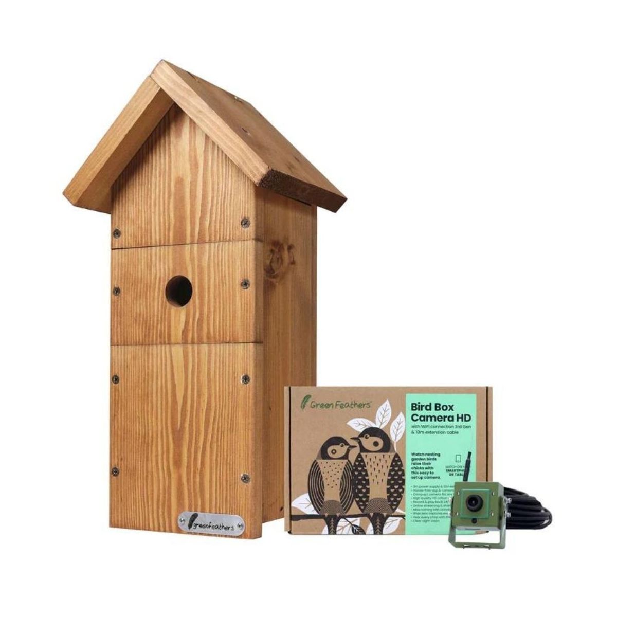 Kit complet nichoir oiseaux avec caméra