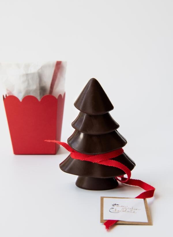 Sapin de noël bio chocolat noir