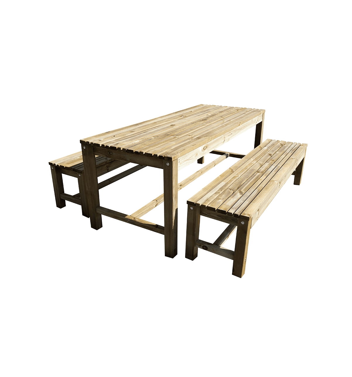 Set - 1 table 2 bancs oblik