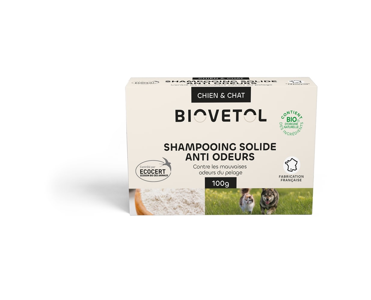 Shampooing solide anti-odeur bio