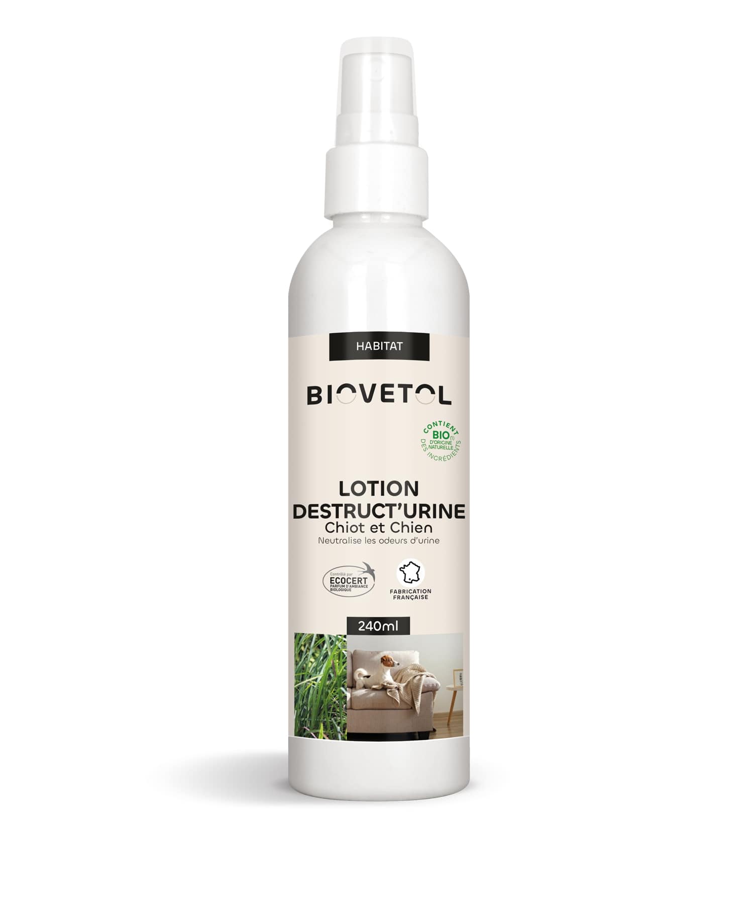 Lotion destruct'urine bio chien - 240ml