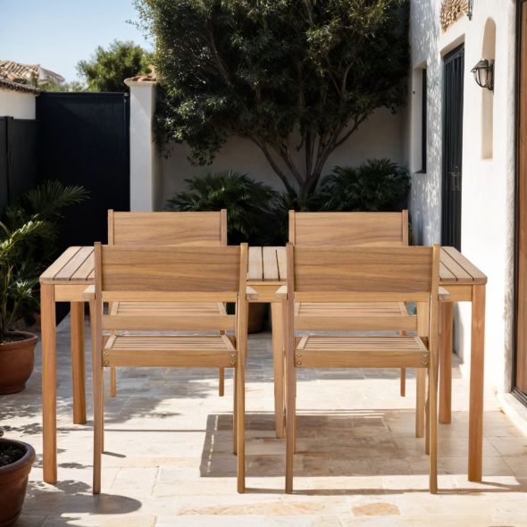 Table de jardin en bois oria