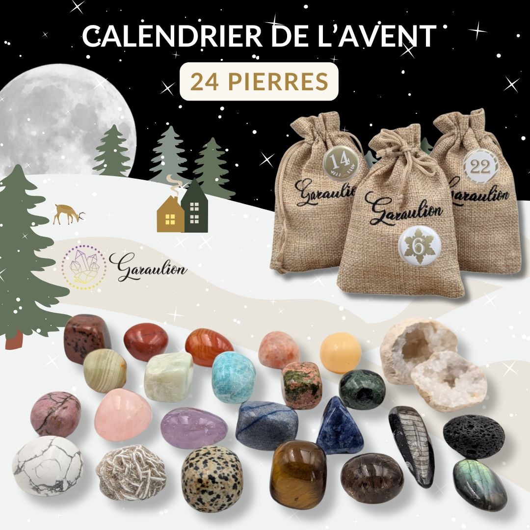 Calendrier de l'Avent lithothérapie 2024