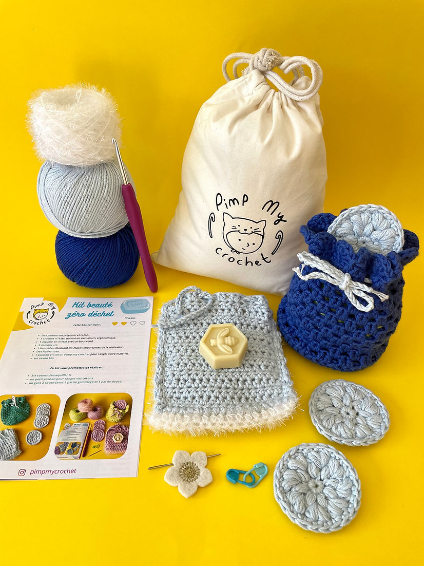 Kit de crochet beauté zéro déchet