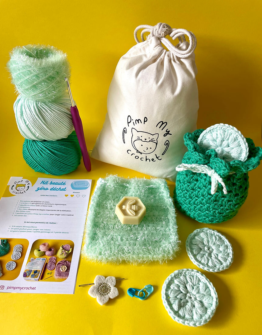 Kit de crochet beauté zéro déchet