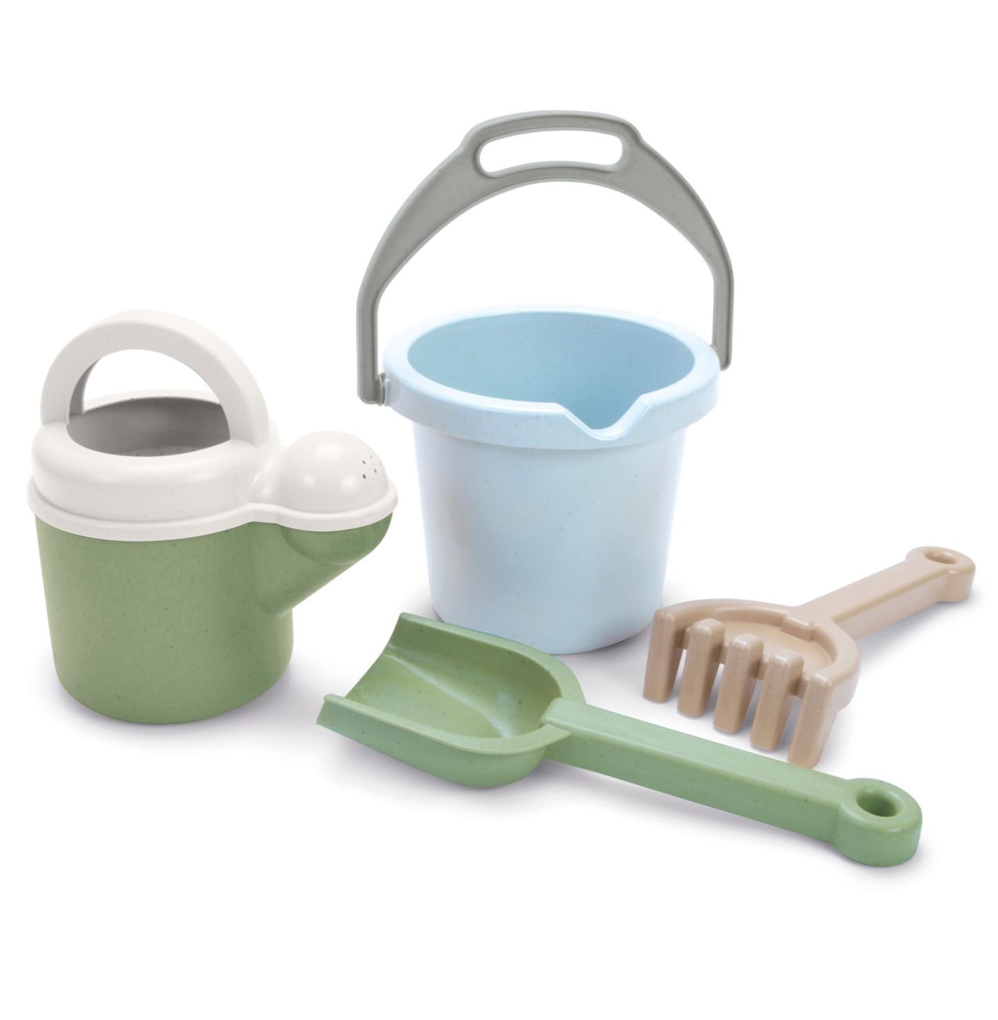 Jouets de plage en bioplastique vert