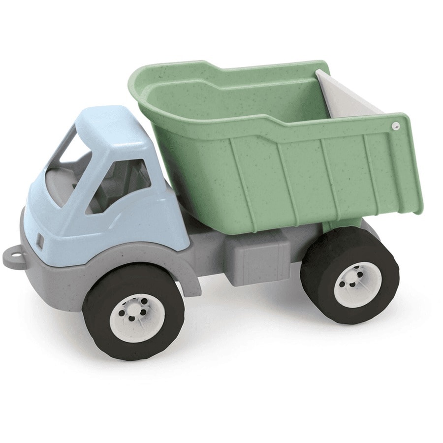 Camion benne en bioplastique vert