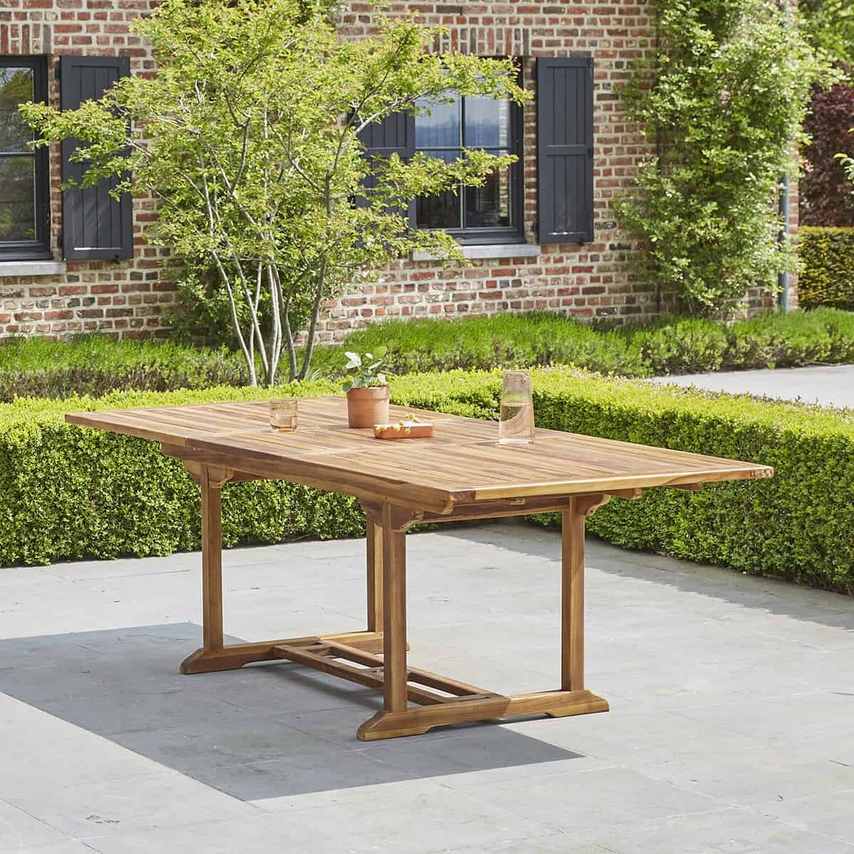 Table jardin teck huilé 8&nbsp;10 p