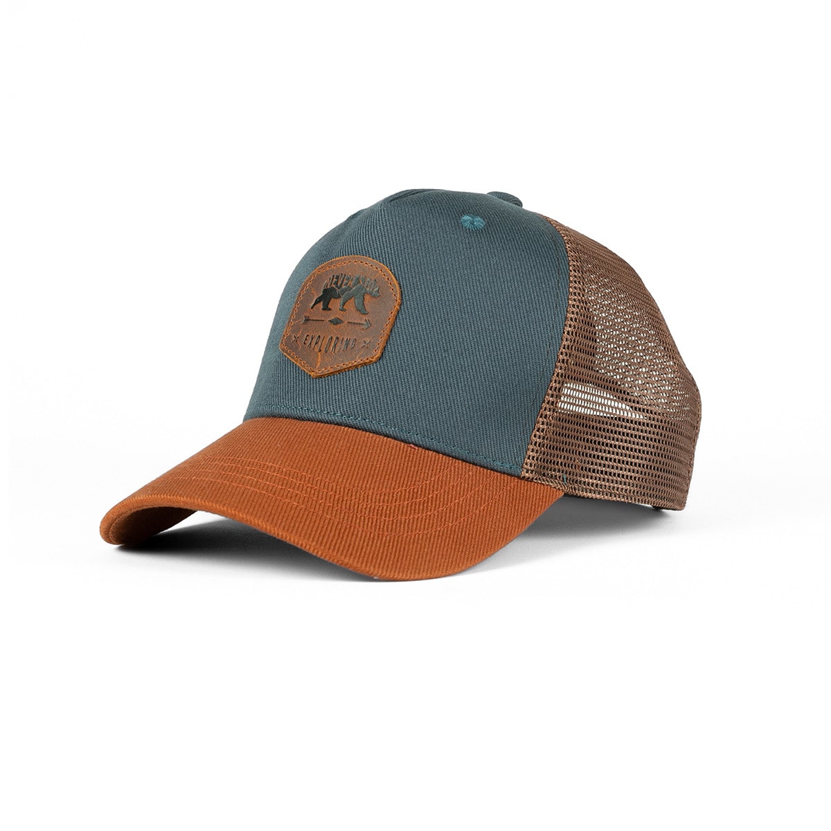 Casquette trucker exploring bleu marine