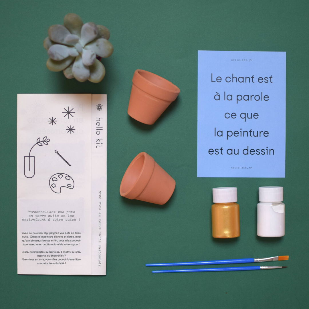 Kit diy n°33 pots à customiser