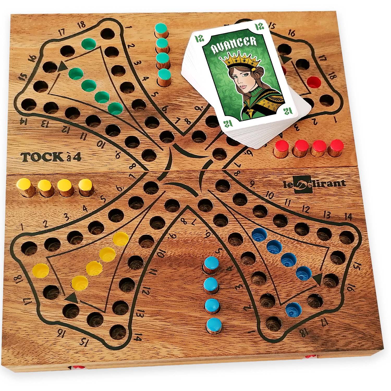 Jeu du tock de 2 à 4 joueurs - acacia