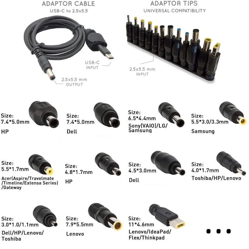 Set d'embouts adaptateurs sunslice pour